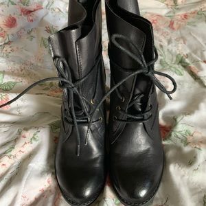 Black ankle boots